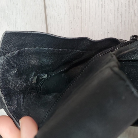 Lucky Brand Womens Kabott Gladiator Ankle Block Leather Booties shoes sz 8.5M - Picture 11 of 12